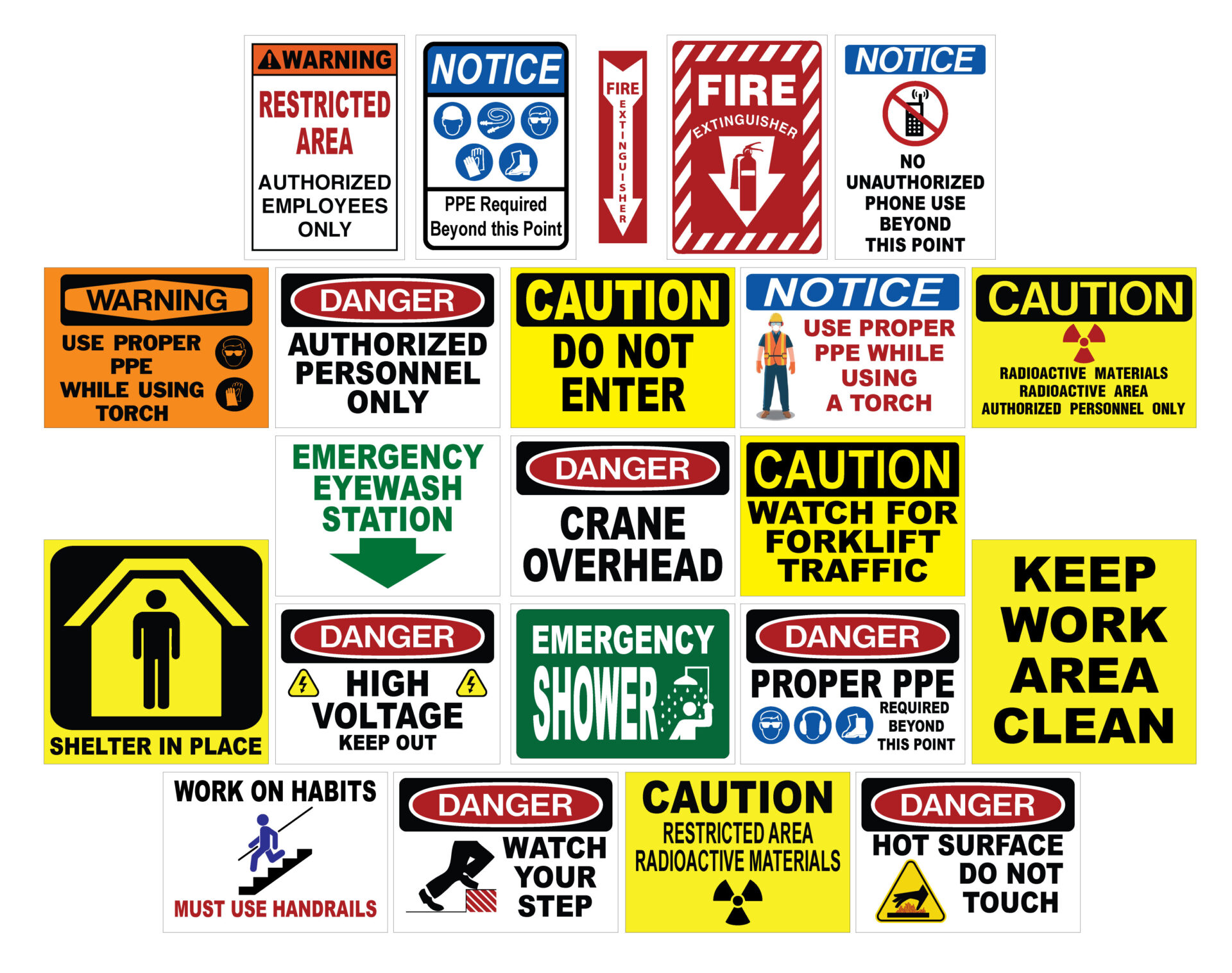 Various-Safety-Signs